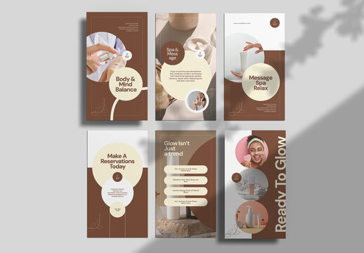 Spa and Wellness Social Media Story Layout