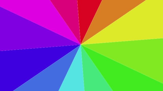 Radial Rainbow Color Wheel Paint Roller Wipe Transition Reveal For Video Editing