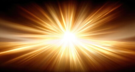 Obraz premium Radiant burst of golden light