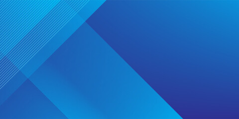 Obraz premium Abstract blue geometric background with overlapping diamond and triangle shapes. Modern professional gradient design for corporate identity, banners, and digital presentations.