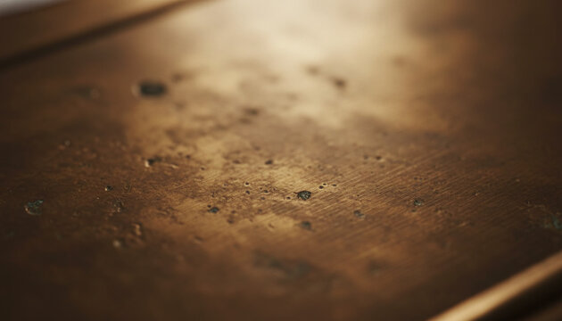 Unlacquered antique brass texture with aged cloudy dark gold patina