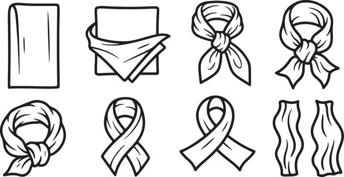 Hand drawn vector illustration of shopping bags and purses set Vector