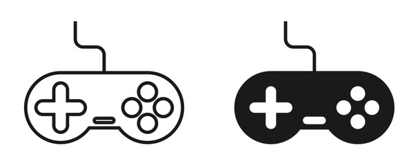 video game controller joystick icon © afiatun