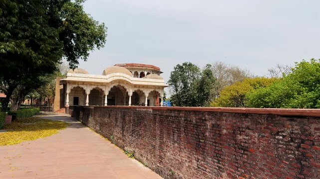 The Red Fort ( Lal Qila ) was the main residence of the old indian emperors located in the center of Delhi, India, World Heritage site by UNESCO