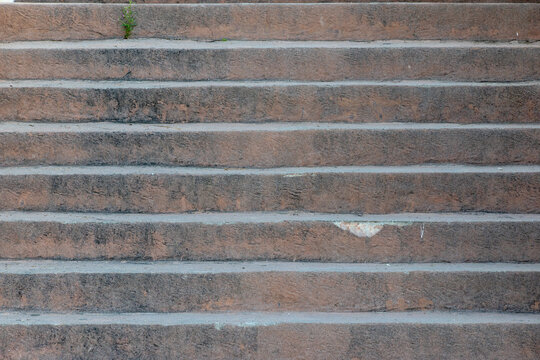 Broken Stone Stairs Texture Background, Weathered Architectural Detail