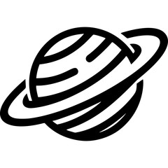 Saturn Icon Vector © Semesta