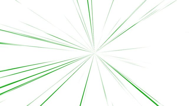 4k green radial speed lines overlay with white background. Speed Lines zoom anime speed lines overlay animation.