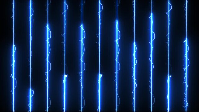 abstract Electric blue energy glowing neon laser lines abstract motion digital data arrow growing up flying upward
