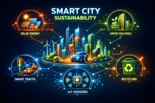 Smart City Sustainability with Urban Innovation for Green Living
