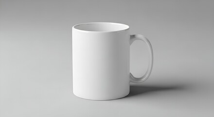 Obraz premium white cup on white background