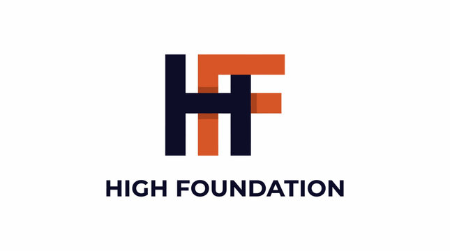 This logo showcases the initials 'HF' in a modern, bold design, representing stability and ambition, ideal for a foundation focused on high-impact initiatives and support.