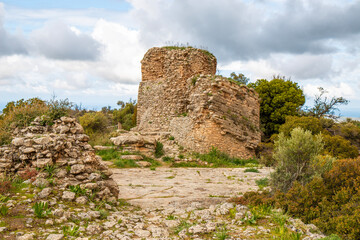 Naklejka premium Ancient Eleutherna (Greek: Ἐλεύθερνα) also called Apollonia ancient city-state near Rethymno Crete (Kreta) Greece