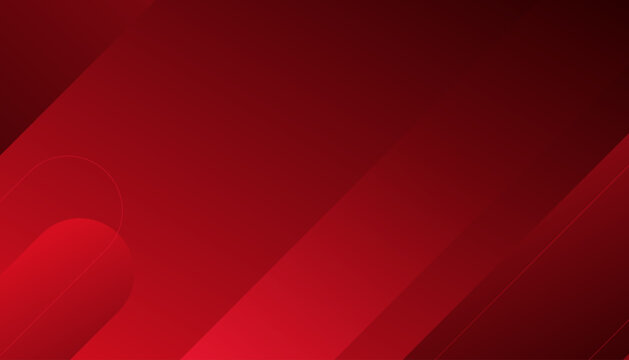 Abstract red geometric memphis background. Dynamic shapes composition. Eps10 vector

