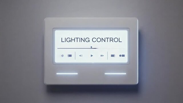 Lighting control in a smart home hub. Smart home.