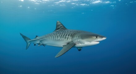 Naklejka premium great white shark