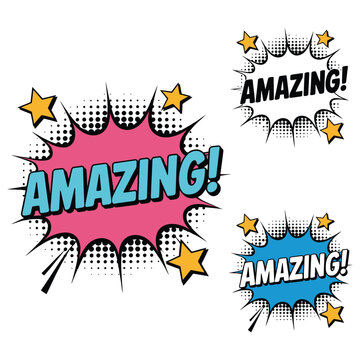 Comic speech bubble pop art vector background, vibrant explosion shapes, halftone dots, and dialogue balloons for comic design, posters, banners, social media, and creative graphic projects