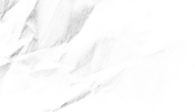 Abstract black and white halftone texture creates a dynamic dotted background pattern.