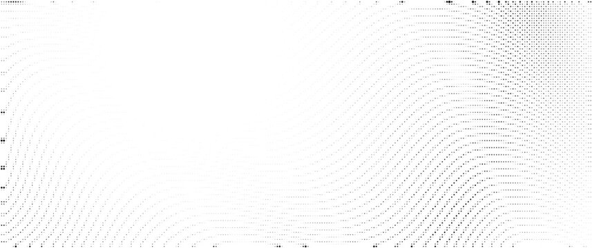 Wavy halftone gradient background. Dotted texture with subtle fading lines and ripple effect.