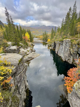 Autumn at Rjukande Foss Hemsedal Norway