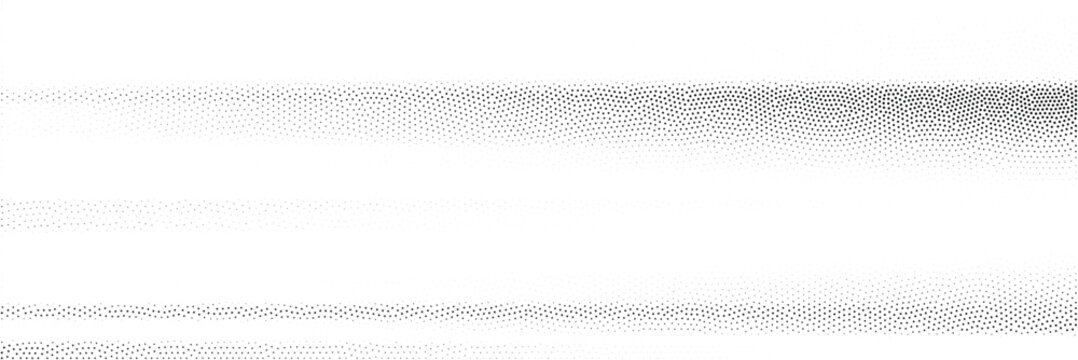 Halftone dot pattern creating horizontal gradient bands with varying density on a white background.