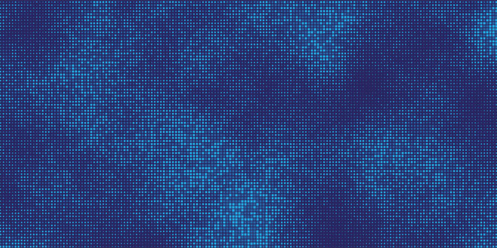 Abstract blue sonar radar screen pattern with pixelated signal data.