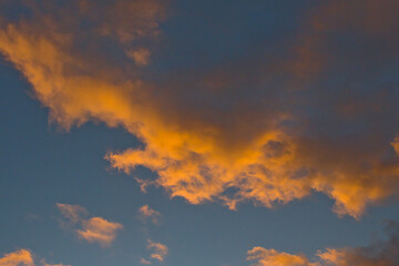 colorful cloudy sunset sky above the Atlantic ocean in Tenerife, Canary islands, Spain  © Kristof Lauwers