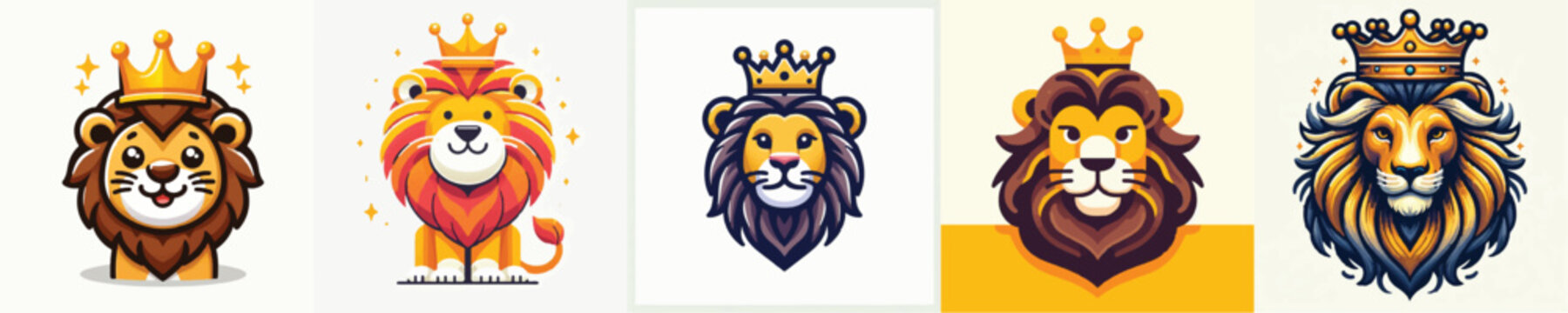 Vector of a lion king