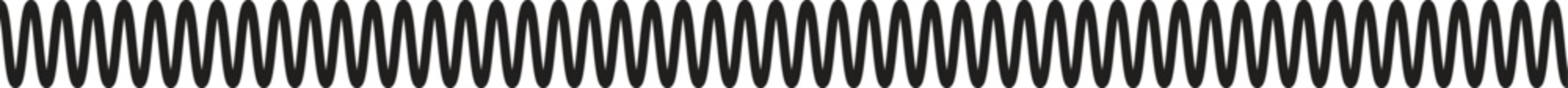 Geometric pattern, seamless border, zigzag stripe, black and white vector design