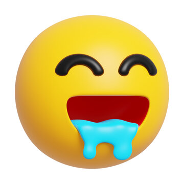 Drooling Face Emoji 3D