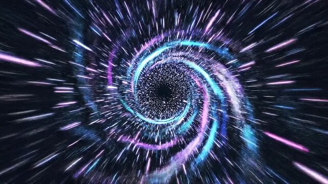 Journey Through the Cosmos: A mesmerizing visual odyssey through the depths of space, a vibrant spiral galaxy unfurls, showcasing an ethereal dance of celestial bodies and cosmic energy.