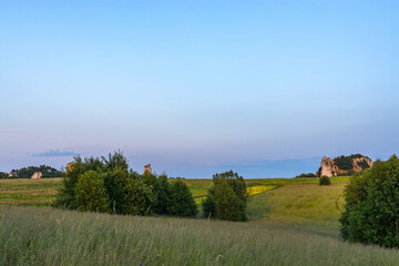 Limestone Rock Formations in Jerzmanowice, Polish Jura, Krakow-Czestochowa Upland © Maciej