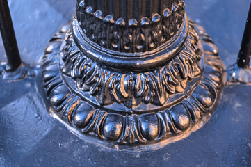 Naklejka premium Fence detail in Osgoode Hall, heritage colonial landmark, Toronto, Canada
