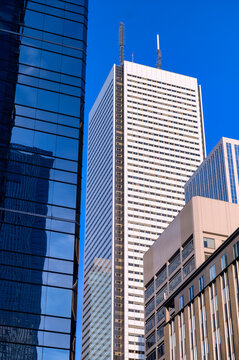 Toronto cityscape in the downtown district, Canada