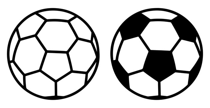 soccer ball icon football sport vector