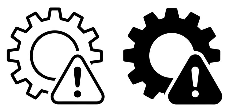 gear failure icon system error disruption