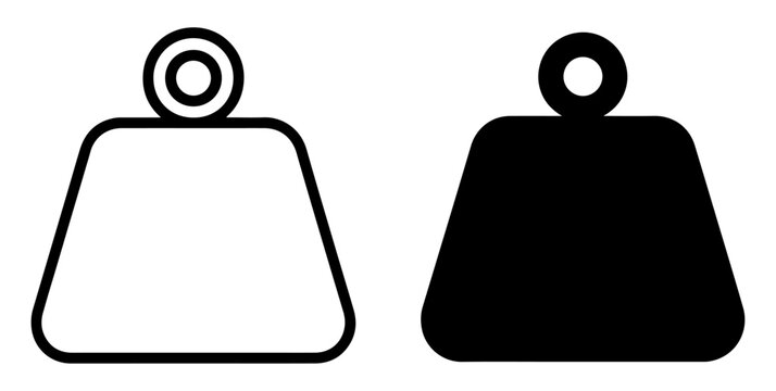 weight icon heavy mass scale vector
