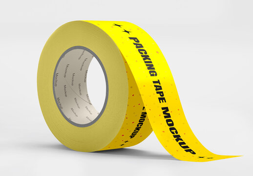 Packing Tape Roll Mockup