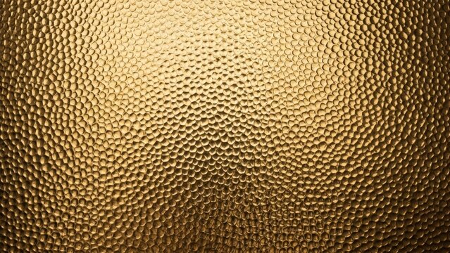 Texture - Hammered Gold Metal Surface Close Up with Repetitive Dimpled Pattern and Warm Metallic Sheen