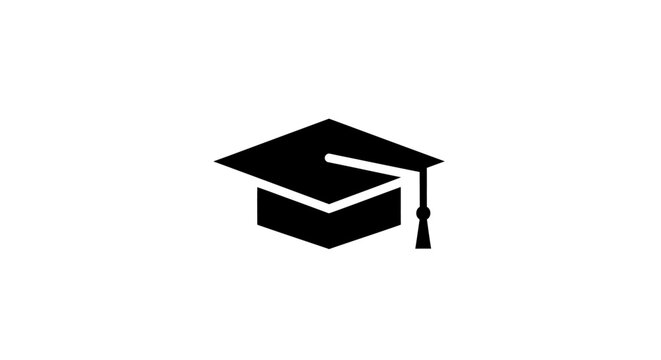 Graduation Cap Icon Symbol Education Graduation.