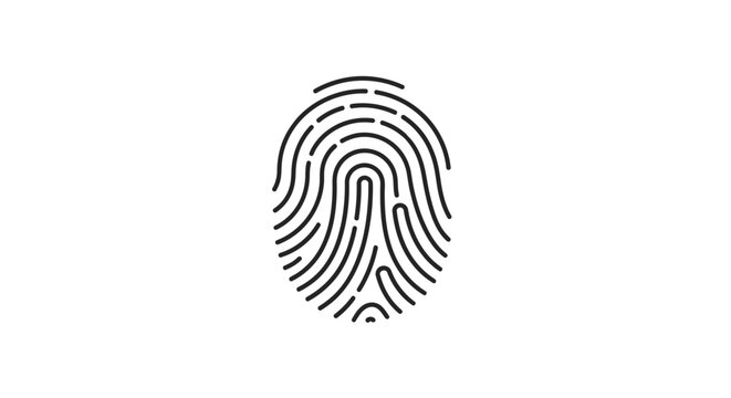 Fingerprint Pattern Closeup Identification Mark.