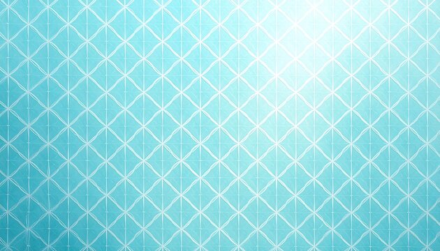 Light turquoise background with symmetrical white diamond pattern and light source in the upper right