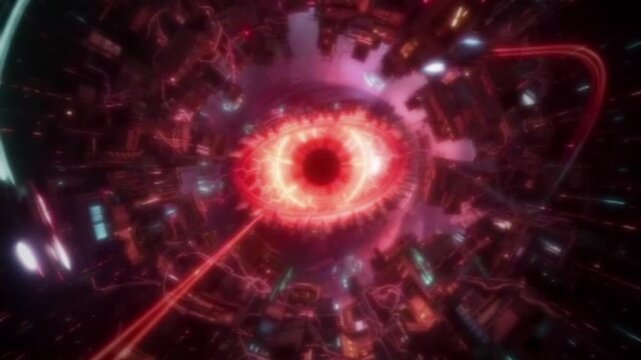 planet earth in space motion graphics clip template with colorful lights animation. HD resolution with hyper realistic 4K black Background.