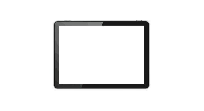 Black electronic device screen frame.