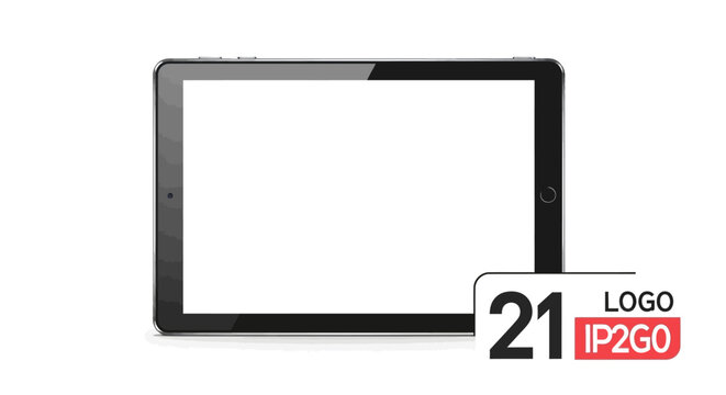 Black Electronic Device Screen Frame.