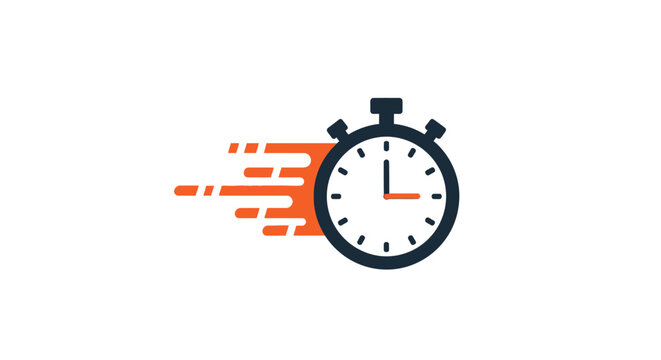 Stopwatch timer with motion blur effect.