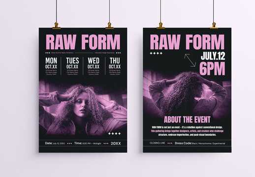 Brutalist Event Poster