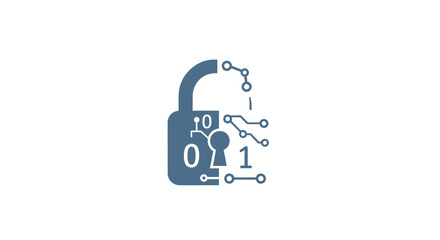 Digital Lock with Binary Code. © Ibrahim