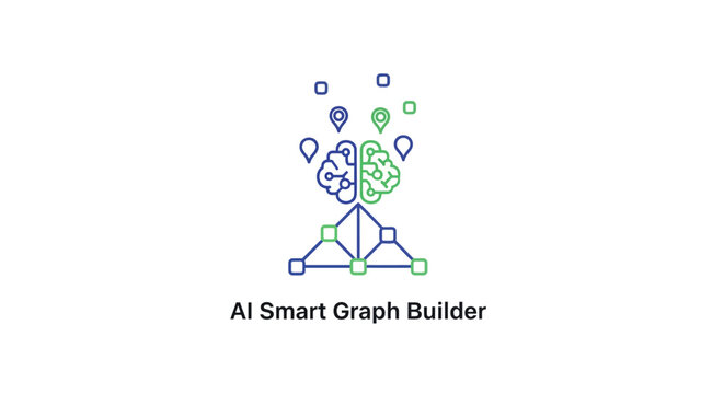 AI Smart Graph Builder Logo Design.