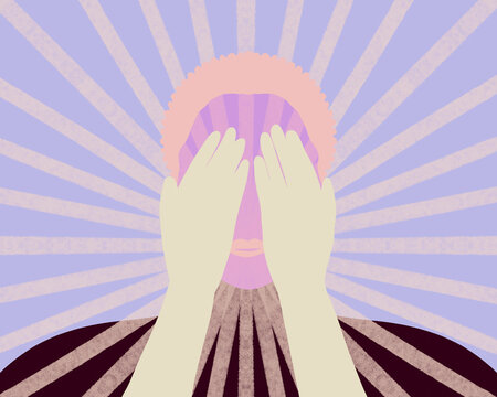 Visual representation of woman&rsquo;s emotional wellbeing