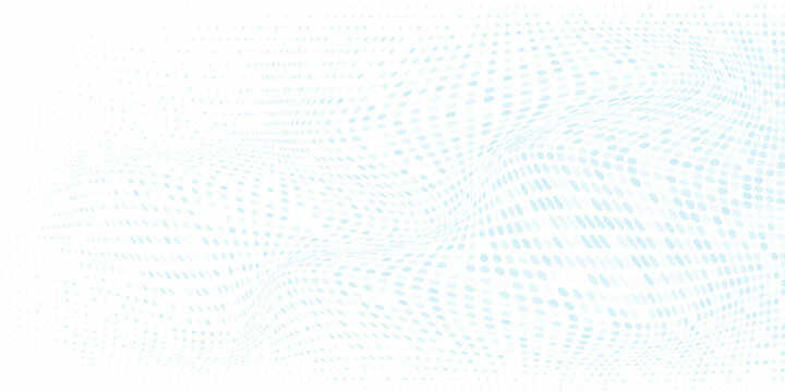 Rectangle Dot Vector Gradient Blue Color Halftone Background Staggered Dots Pattern Modern Abstract Simple